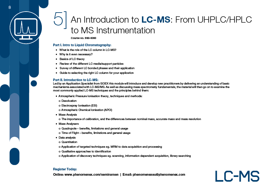 Chromatography Training Seminars 2022